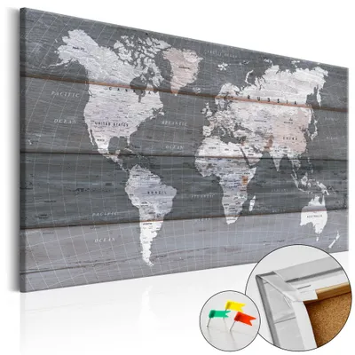 Obrázok produktu pre Netkaný korkový obraz - Grey Earth 60x40 cm Karty k-B-0015-p-e
