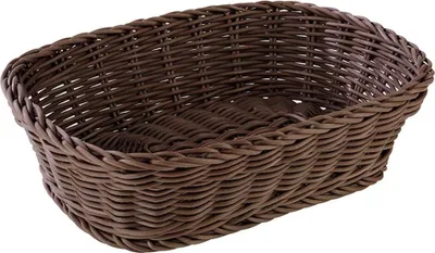 Produktbild von Buffetkorb Brotkorb Braun robuste Ausführung BxTxH: 26,5 x 19 x 7 cm