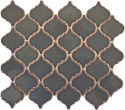 Produktbild von Retro Vintage Mosaik Fliese Keramik Florentiner altgrün glänzend MOS13-0508_f | 10 Mosaikmatten