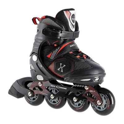 Produktbild von Na9080 Schwarz/rot Größe M (35-38) Inliner Nils Extreme