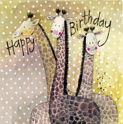 Produktbild von Karte AC710 „Geburtstag der Giraffe“ – Alex Clark