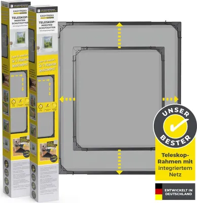 Produktbild von EASYmaxx Insect Protect - Teleskop-Insektenschutzgitter - anthrazit - 2er-Set