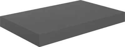 Image de Étagère murale flottante Gris brillant 40x23x3,8 cm MDF