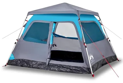 Produktbild von vidaXL Kuppel-Campingzelt 4 Personen Blau Quick Release