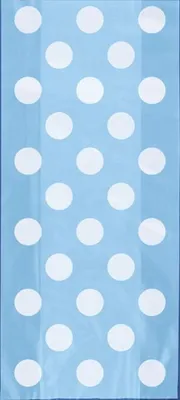 Produktbild von 20 Tüten Punkte hellblau Zellophan