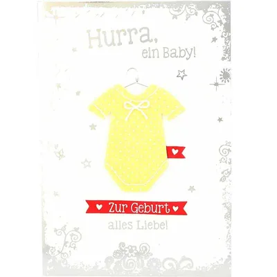 Produktbild von Depesche Klappkarten Elegance Sortierung : Hurra, ein Baby! Zur Geburt alles... Klappkarten Elegance Sortierung Neu: Hurra, ein Baby! Zur Geburt alles...