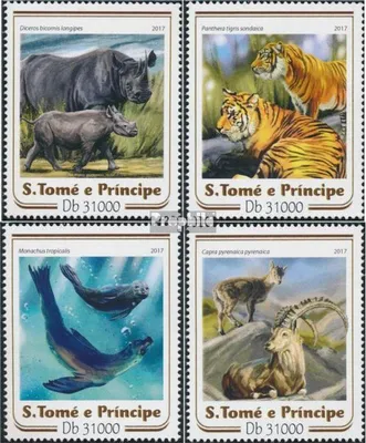 Produktbild von Briefmarken Sao Tome e Principe 2017 Mi 7068-7071 (kompl. Ausgabe) postfrisch Ausgestorbene Spezies