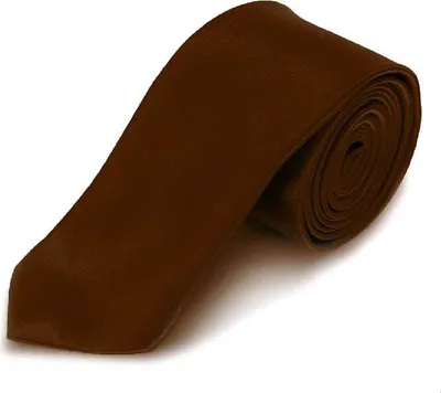Produktbild von Oblique Unique Krawatte Schlips schmal Binder Style - schokobraun