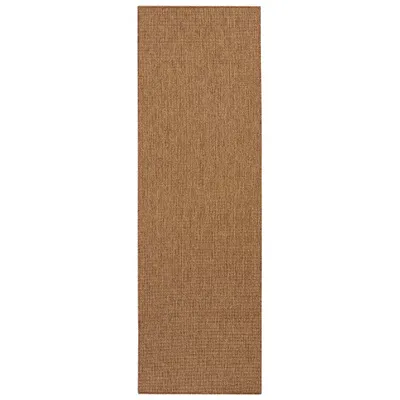 Zdjęcie produktu dla Chodnik brązowy płaskotkany, sznurkowy 80x500cm