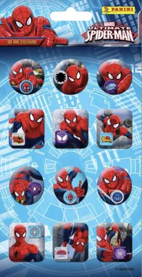 Produktbild von PANINI Marvel 3D AIR Spider Man Sticker Luftige Sticker Kinder Basteln Aufkleber