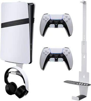 Productafbeelding van Headset - Geschikt voor PlayStation 5 Slim - Wandhouder - Muurbeugel - Pro Staal
