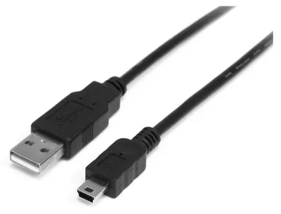 Produktbild von StarTech.com 2 m Mini USB 2.0-Kabel - A-auf-Mini B – Stecker/Stecker, 2 m, USB A, Mini-USB B, USB 2.0, Stecker/Stecker, Schwarz