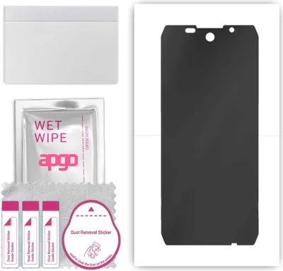 Produktbild von apgo Hydrogel Blickschutzfolie, Matt, kompatibel mit Blackview N6000, Privacy Displayschutzfolie, Schutzfolie mit Positionierhilfe, Anti-Spy, kratzfest, einfache Montage