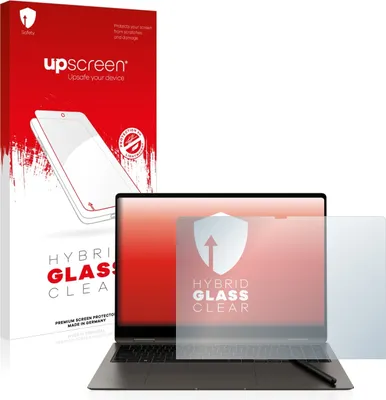 Produktbild von upscreen Schutzglas für Samsung Galaxy Book3 Pro 360 16" Schutzfolie Panzer Folie Glas Display Schutz klar