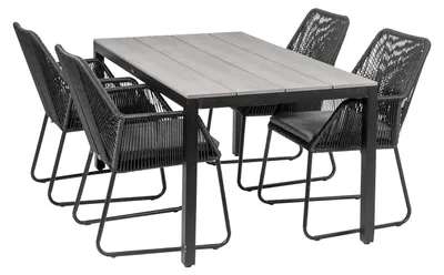 Produktbild von 5-teiliges Gartenset | 4 Mona Gartenstühle |  Limasol Gartentisch 160 cm