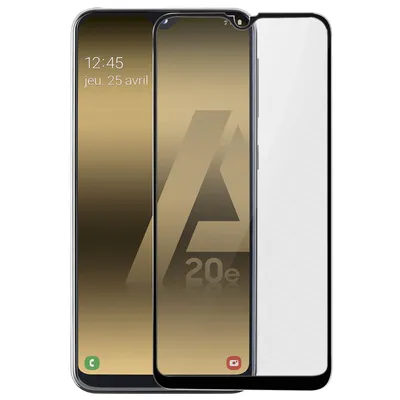 Produktbild von Avizar, Displayschutzfolie aus Glas für Samsung Galaxy A20e, Schwarz
