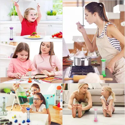 Produktbild von Sanduhren - 30sec 1min 2min 3min 5min 10min - Sanduhr Zeitmesser - 6 Stück - Büromaterial