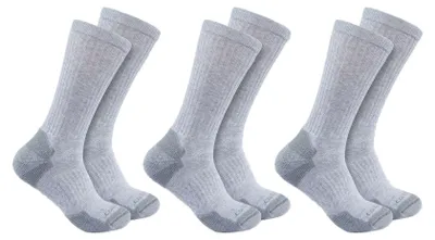 Produktbild von Carhartt Baumwolle BLEND CREW SOCK 3 PACK SC6203M, Farbe:grey, Größe:LRG