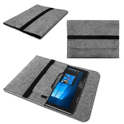 Produktbild von Tablet Tasche für Teclast T60 12 Zoll Hülle Schutzhülle Case Tasche Filz CoverFarbe:Grau