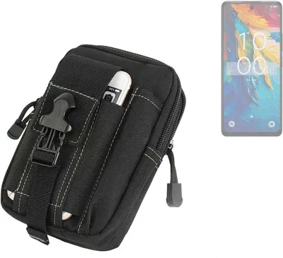 Produktbild von K-S-Trade Gürtel Tasche kompatibel mit TCL 50 NXTPAPER 5G Gürteltasche Holster Schutz Hülle Handy Hülle Smartphone outdoor Handy-Hülle schwarz