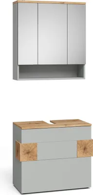 Immagine prodotto di Set di mobili da bagno Vicco Eden Grigio 2 parti, Model 59865