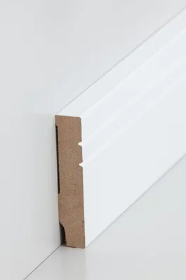 Produktbild von Fußleisten / Sockelleisten "Coesfeld" (MDF foliert / 721.1580) - weiß