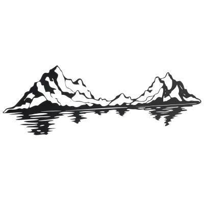 Obrázek produktu pro Metal Mountain Wall Art,Mountain Wall Decor,Metal Hill Wall Decor,Metal Wall Decoration,Hollow Wall Decor,Wall Hanging Decoration