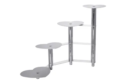 Produktbild von Tortenständer Kuchenständer Etagere Hochzeitskuchenständer Herzform 4 Etagen ALU
