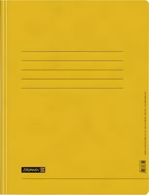 Produktbild von BRUNNEN Schnellhefter A4 mit Einstecktasche gelb 102010710