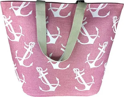 Produktbild von BambiniWelt by Rafael K. Strandtasche mit Reißverschluss XXL Beachbag Shopper Einkaufstasche Schultertasche für Damen