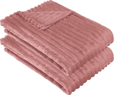 Produktbild von Erwin Müller Wohndecke Aosta" 2er-Pack rosenholz 130x170 cm"