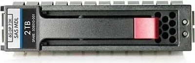 Imagen del producto de Disco duro HP de 3.5 pulgadas, con una capacidad de almacenamiento de 2 TB, para uso interno, con interfaz SAS, velocidad de 7200 RPM y capacidad de reemplazo en caliente (hot-swap)
