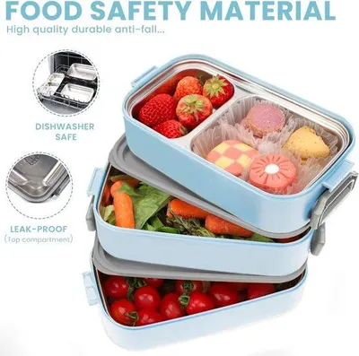 Zdjęcie produktu dla Plastikowe pudełko na lunch dla dorosłych