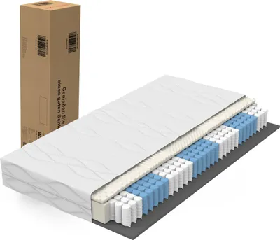 Zdjęcie produktu dla Materac ze sprężynami kieszeniowymi 120x200 cm, 7 stref, H3/H4, odczucie sprężyn kieszeniowych