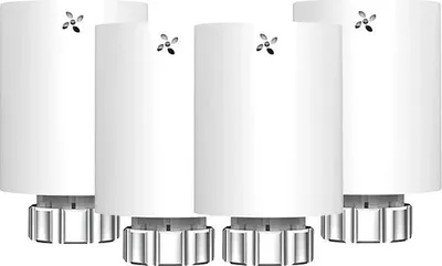 Obrázek produktu pro Ovladač radiátorového ventilu, programovatelné ovládání, integrace do inteligentní domácnosti, TRV bílý-4 kusy