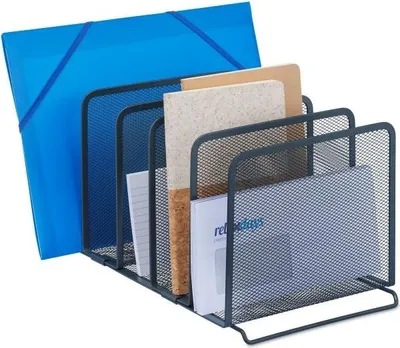 Image de Porte documents 5 compartiments anthracite