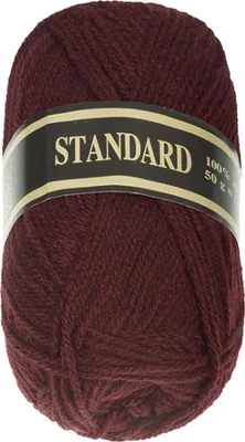 Obrázek produktu pro Příze STANDARD - 50g / 150 m - Červená,Hnědá