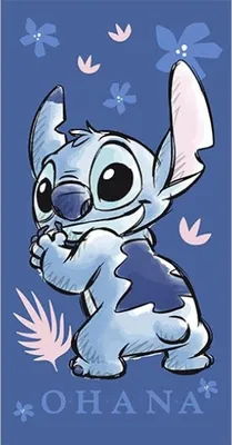 Zdjęcie produktu dla Ręcznik Lilo & Stitch 70 x 140 cm dla dzieci Ręcznik plażowy Akcesoria basenowe