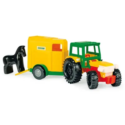 Image de Tracteur avec remorque pour chevaux