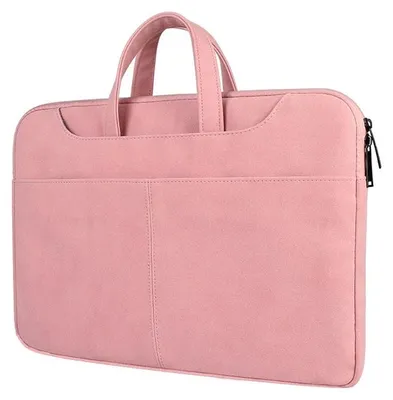 Produktbild von Mobigear Sand Laptop-Aktentasche 13 - 14 Zoll – Laptoptasche mit Tragegriff – Rosa