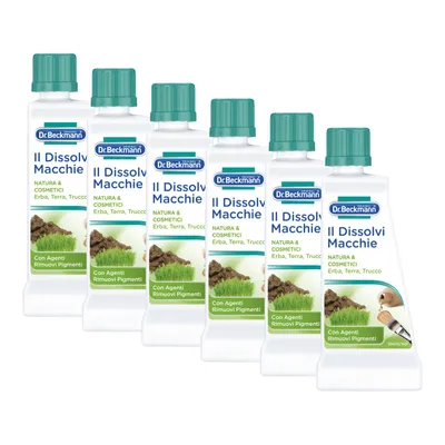 Image de Dr. Beckmann Nature & Cosmetics Stain Remover, Le détachant spécifique contre les taches d'herbe, de terre et de maquillage, 6 unités de 50ml