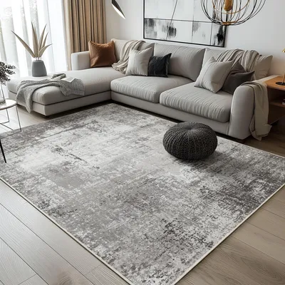 Produktbild von Moderner kleiner Teppich, waschbar und rutschfest, Fußmatte, 60x90 cm