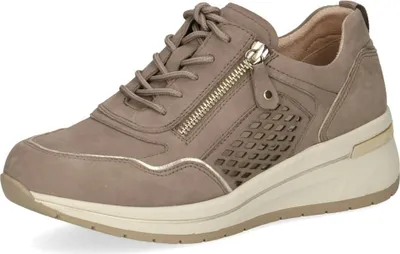 Produktbild von Caprice Damen Sneaker mit seitlichem Reißverschluss, Schnürung und strukturierter Seitenpartie