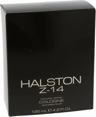 A black box of Halston Z-14 cologne.