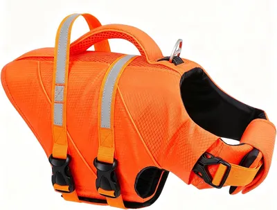 Productafbeelding van Reddingsvest Hond - Roestvrij staal - Reflecterend - Middelgrote Ringetjes
