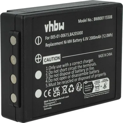 Produktbild von vhbw Akku Ersatz für HBC Hub05AA, PM237745002, FuB5AA, Fub9NM für Industrie-Funkfernsteuerung Fernbedienung (2000 mAh, 6 V, NiMH) - Schwarz