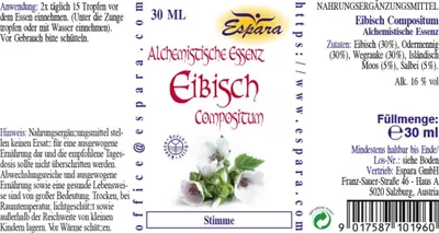 Zdjęcie produktu dla Espara Eibisch Compositum Esencja alchemiczna 30 ml