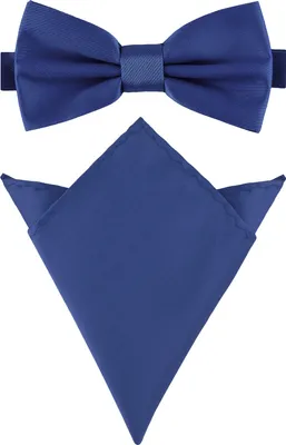 Produktbild von Ladeheid Herren Schmale Fliege & Einstecktuch Set M/P (12cm x 6cm, 22cm x 22cm)