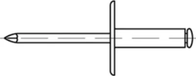 Immagine prodotto di Rivetti ciechi aperti Reyher alluminio/alluminio FLAKO K 16 4,8x23 884140050048023 (250 pezzi)