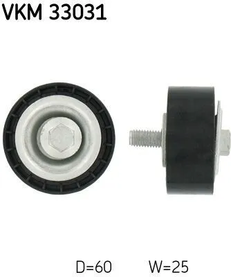 Produktbild von SKF VKM 33031 Umlenkrolle Keilrippenriemen passend für PEUGEOT 206 Schrägheck (2A/C) 306 Schrägheck (7A, 7C, N3, N5) für CITROËN